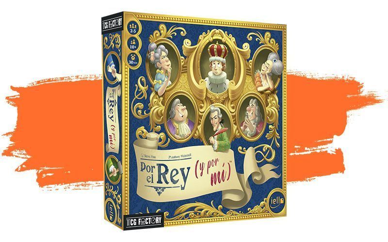 Caja del juego Por el Rey en español.