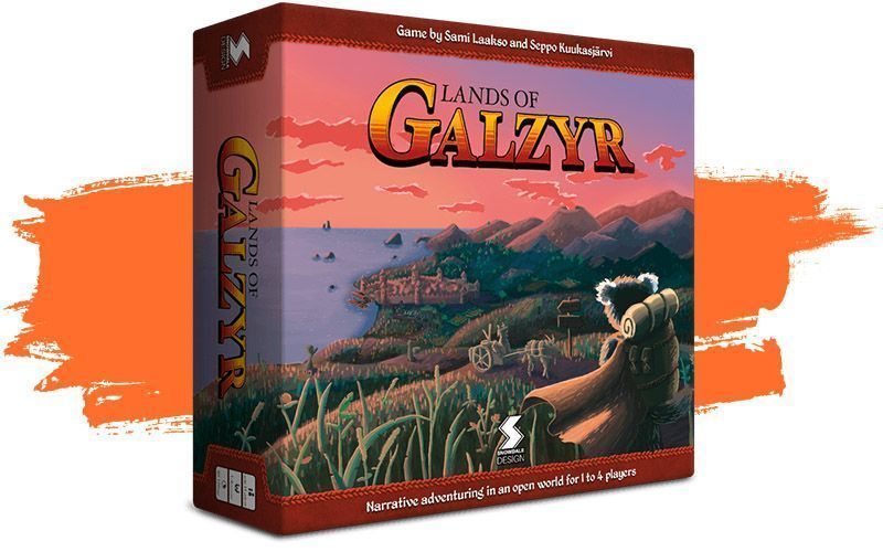 Lands of Galzir caja del juego de mesa