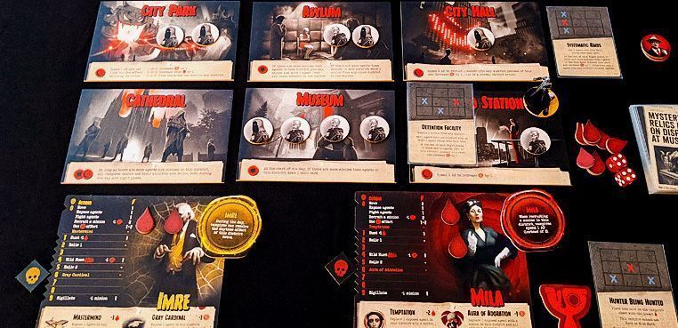 Amos de la noche . mesa de juego